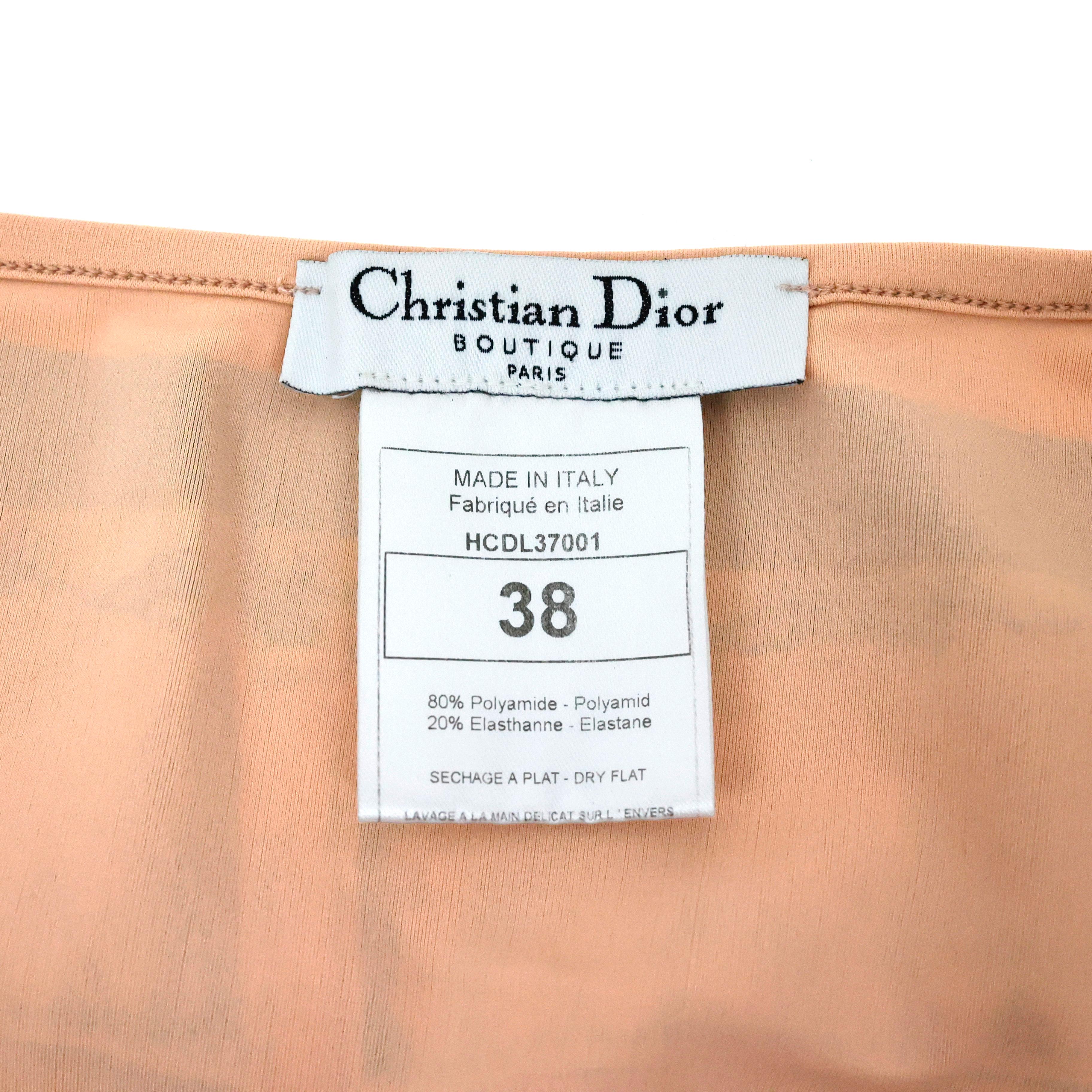 Christian Dior SS 2006 Trompe-l'oeil Pareo Skirt For Sale 1