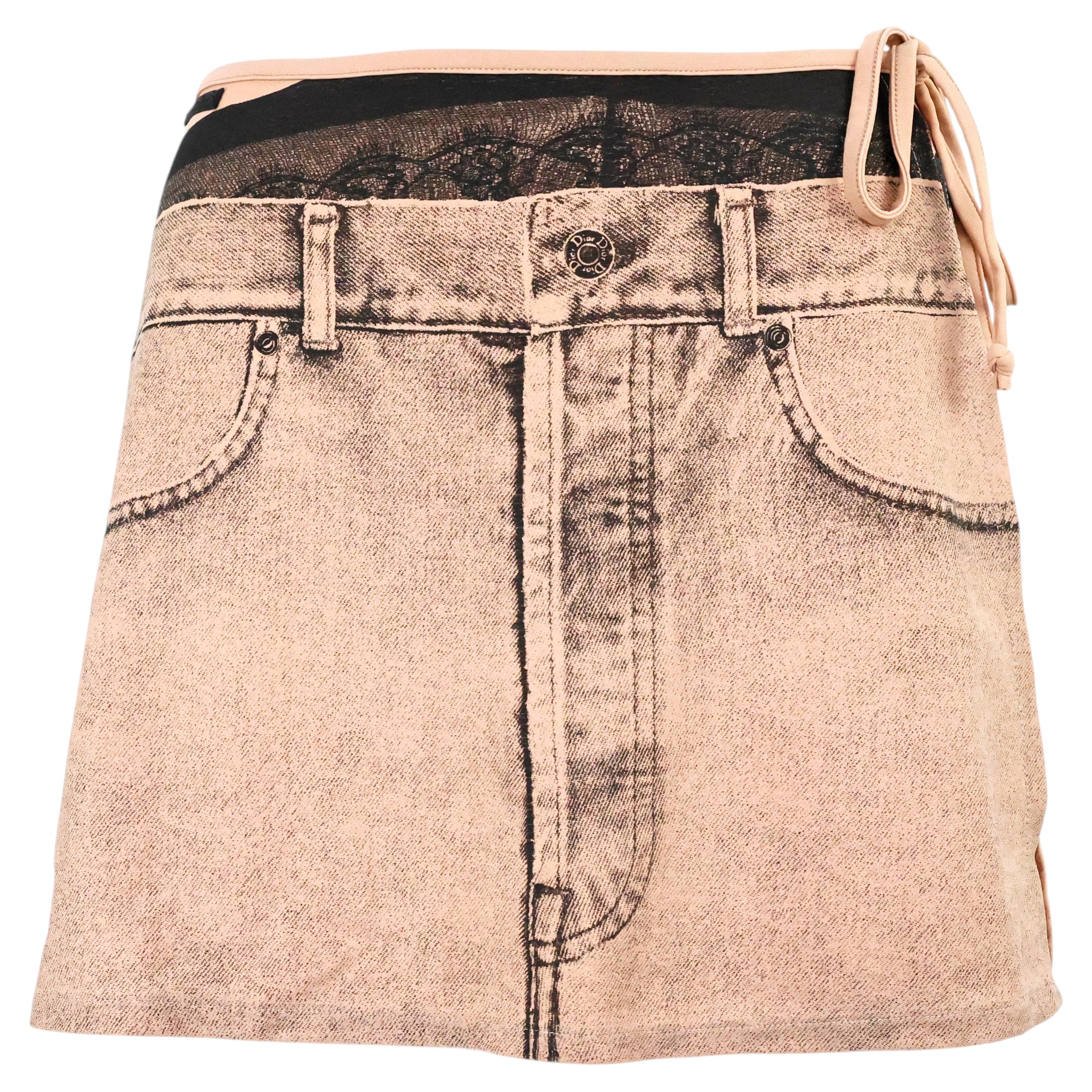 Christian Dior SS 2006 Trompe-l'oeil Pareo Skirt