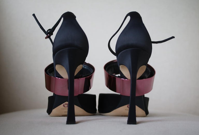 Christian Dior Metal Strap Satin Sandals at 1stDibs | christian dior ...