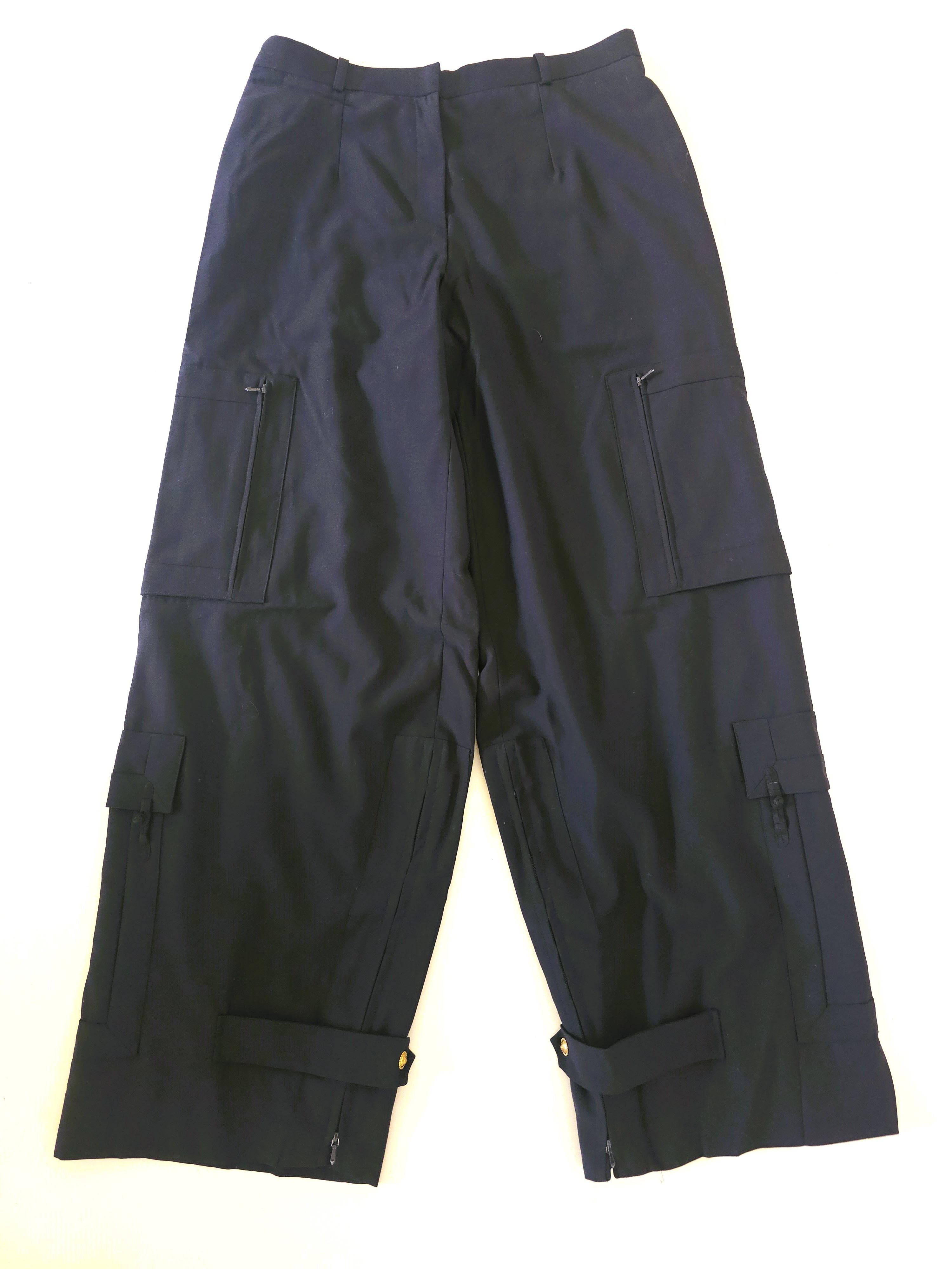 Christian Dior SS2009 Schwarze Cargohose - von John Galliano im Angebot 6