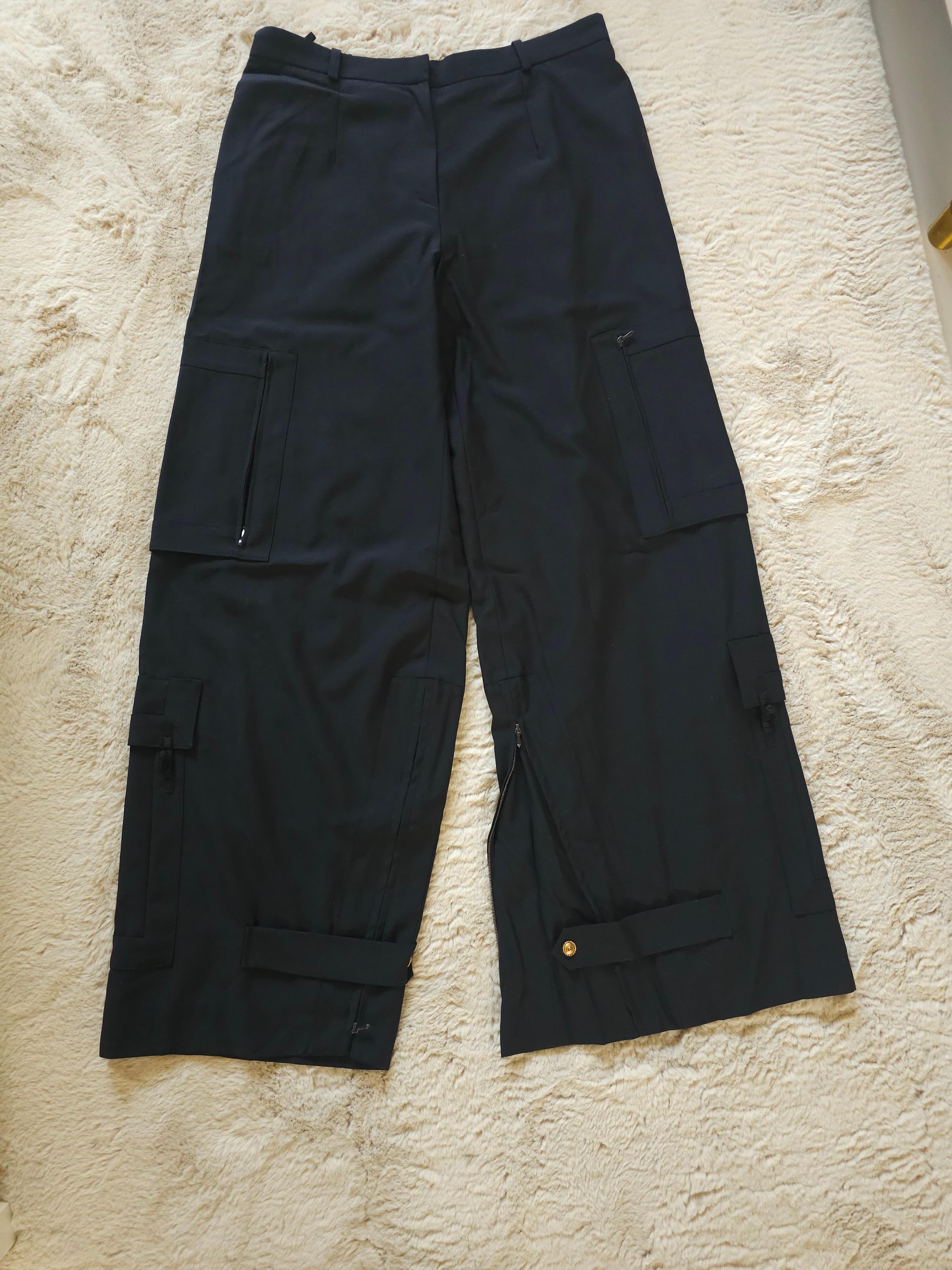 Christian Dior SS2009 Schwarze Cargohose - von John Galliano im Angebot 16