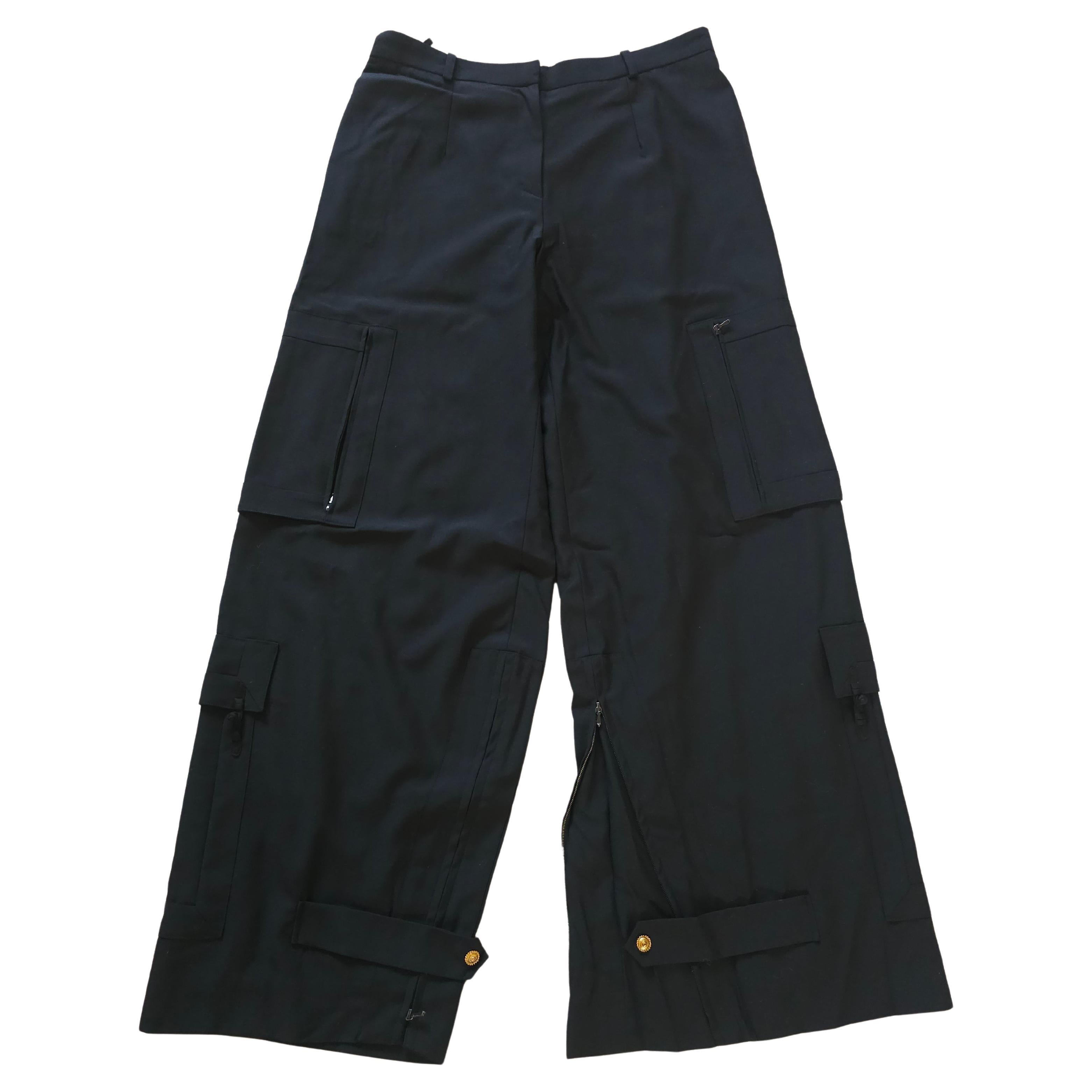 Christian Dior SS2009 Schwarze Cargohose - von John Galliano im Angebot
