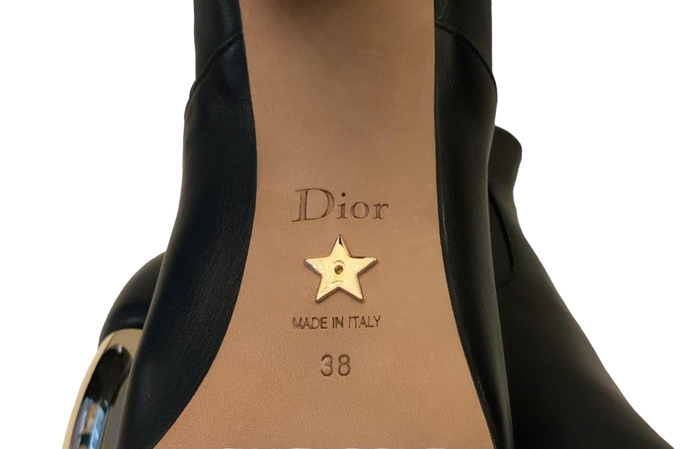 Christian Dior SS22 New Rhodes Heeled Black Ankle Boots 3