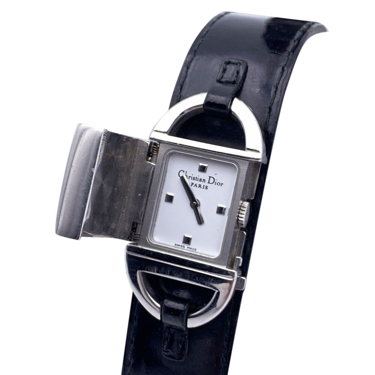 Christian Dior Stainless Steel Leather Pandiora D78 100 Wrist