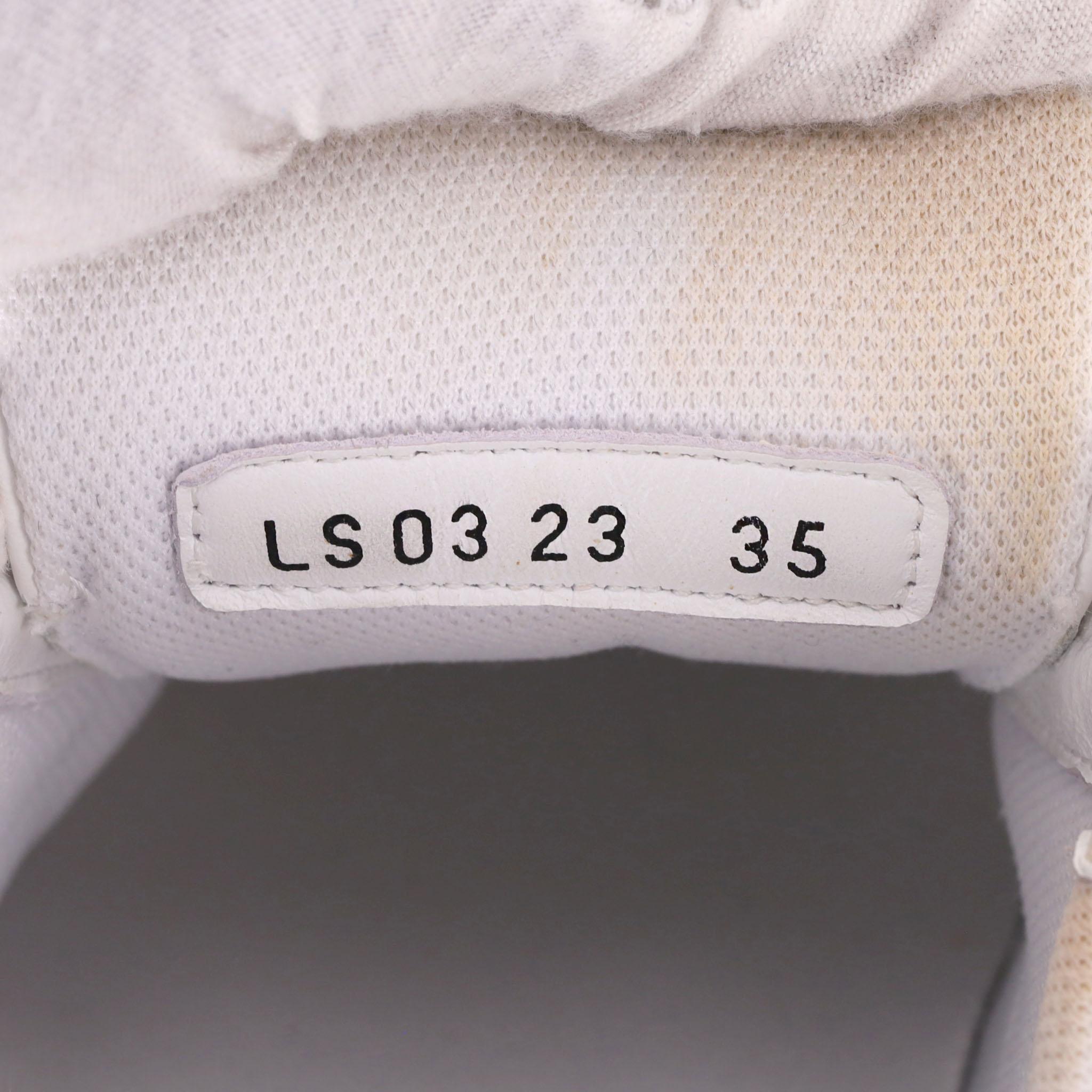 Christian Dior Star Leather & Suede Sneakers For Sale 4