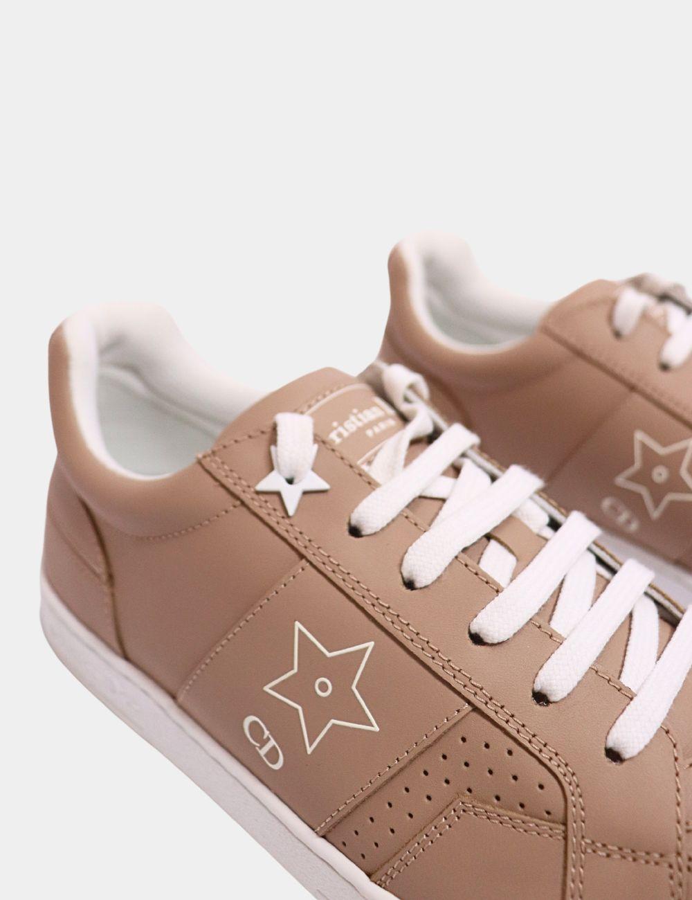 Brown Christian Dior Star Sneakers Size EU 37.5