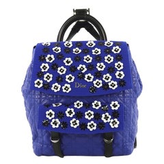 Christian Dior Stardust Backpack Cannage Quilt Lambskin with Embellished Mesh Me