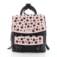 Christian Dior Stardust Backpack Cannage Quilt Lambskin With Embellished Mesh Me
