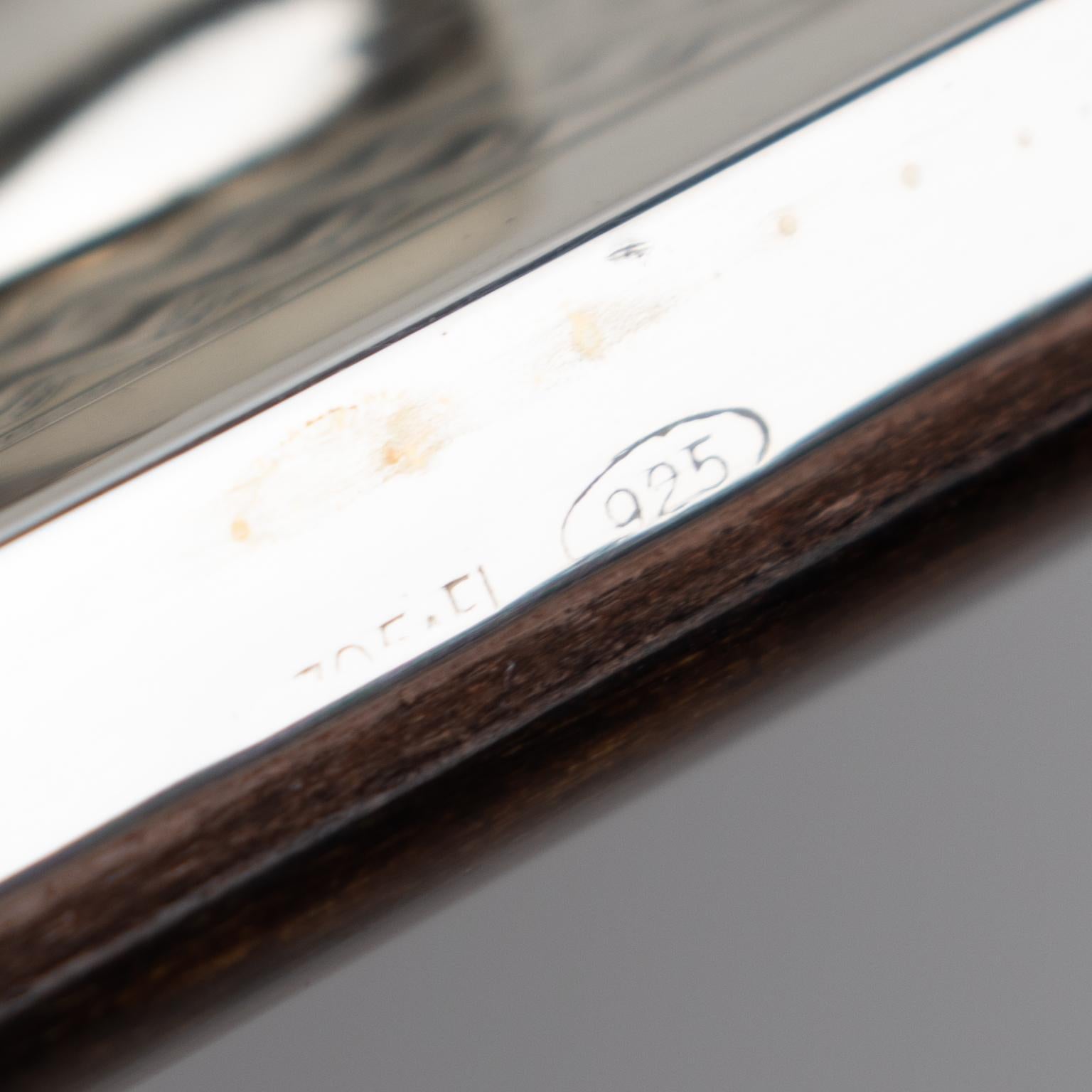 Christian Dior Bilderrahmen aus Sterlingsilber mit mehreren Ansichten und Schleifendekor aus Sterlingsilber im Angebot 4