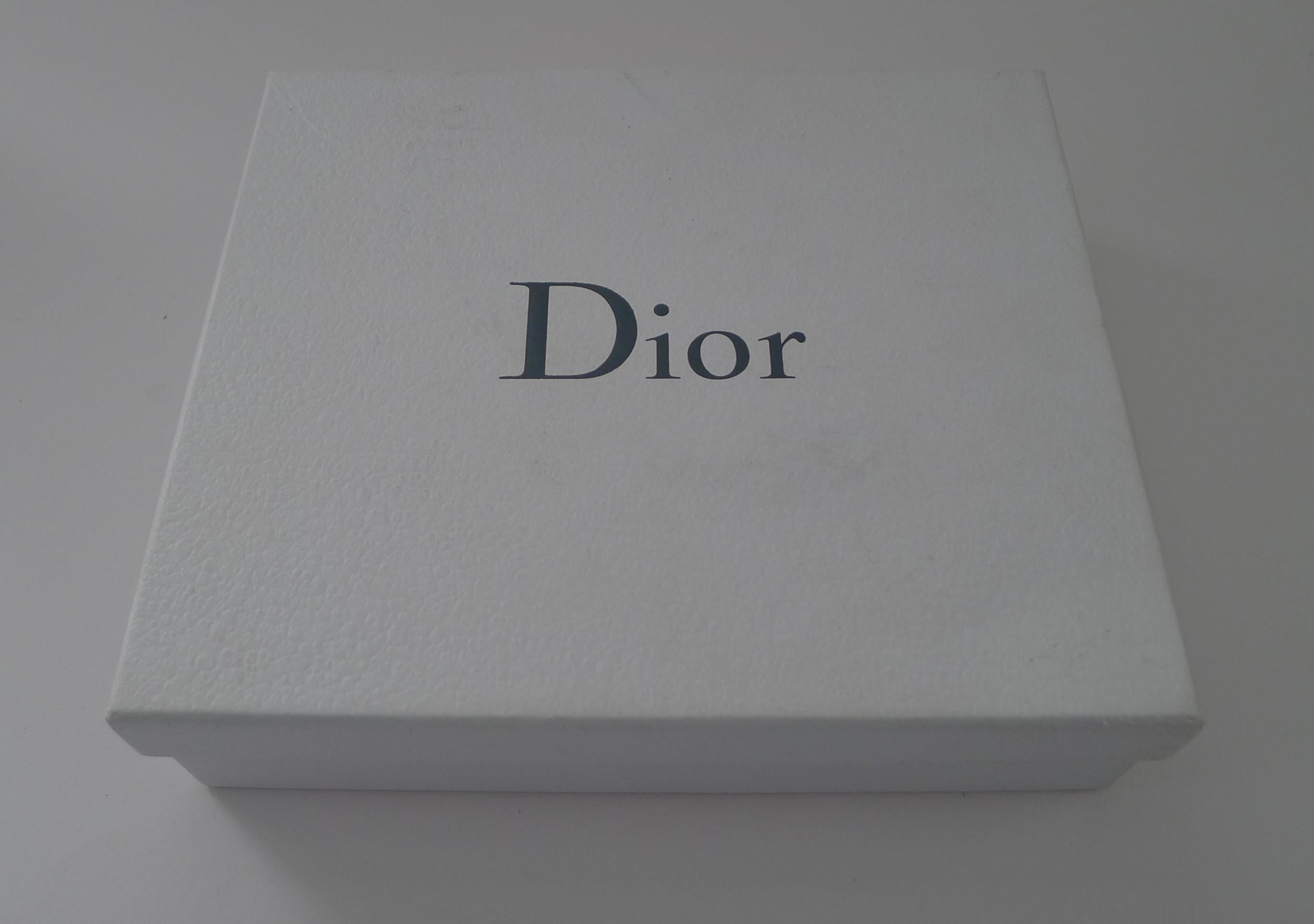 A very elegant Italian-made photograph frame designed by the House of Christian Dior in the late twentieth century.

The frame is lucky enough to have come complete in it's original gift box.

The frame is fully marked by the Italian manufacturer