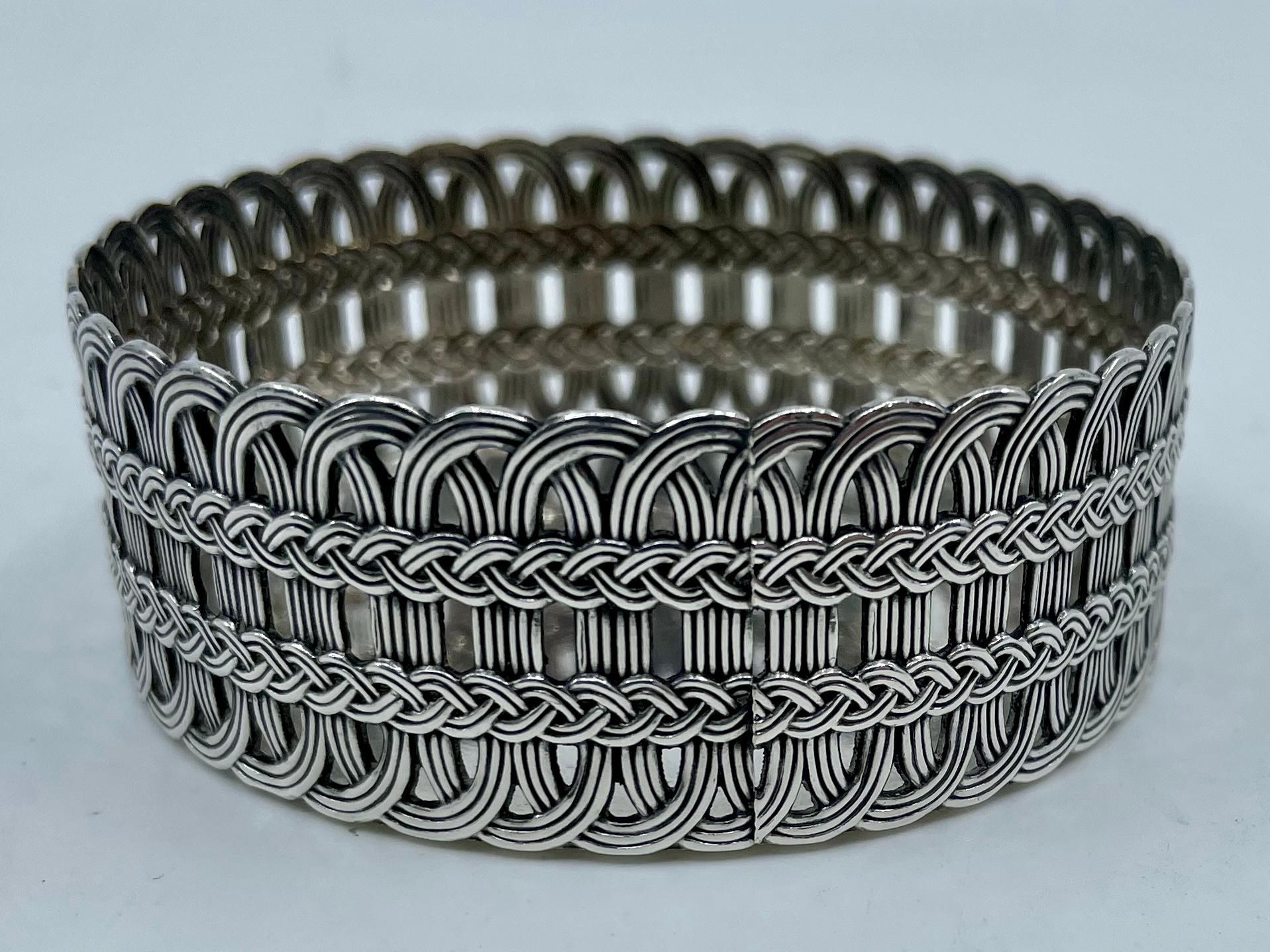 20th Century Christian Dior Sterling Silver Pin Basket