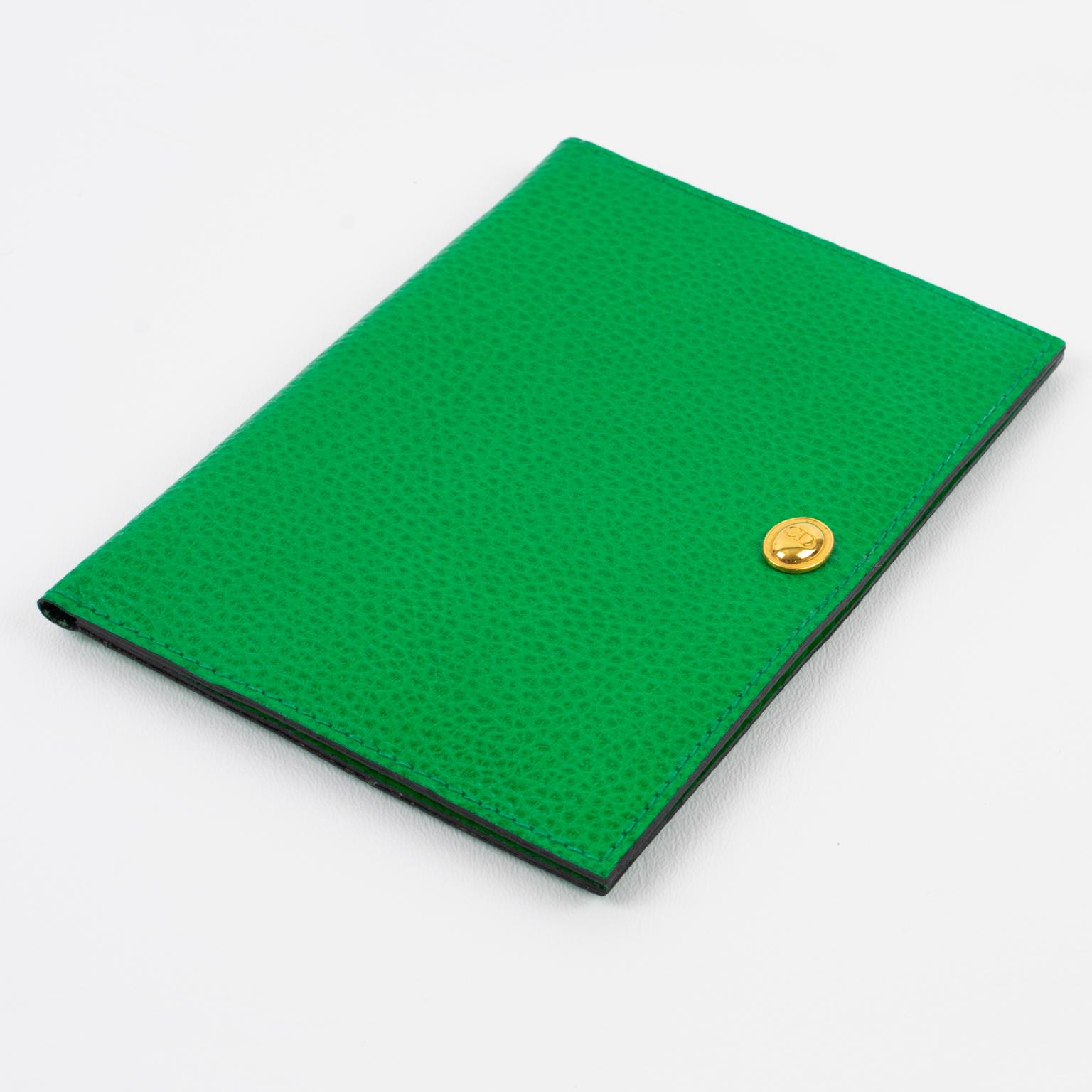 Christian Dior - Cadre photo de voyage pliant en cuir cousu à double vue Excellent état - En vente à Atlanta, GA