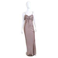 Christian Dior Strappy Ruched Bow Dress Dust Pink (US 4)