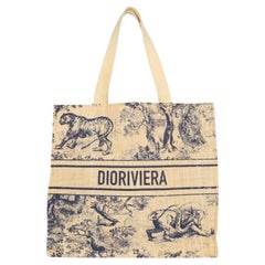 CHRISTIAN DIOR Straw Dioriviera Tote