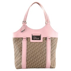 Christian Dior Street Chic Trotter Tote Diorissimo Canvas Medium