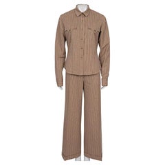 Christian Dior Gestreifter Baumwollanzug  Sz. FR44 / XXL