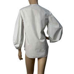 Christian Dior Striped Voluminous Sleeves Shirt Sz.36