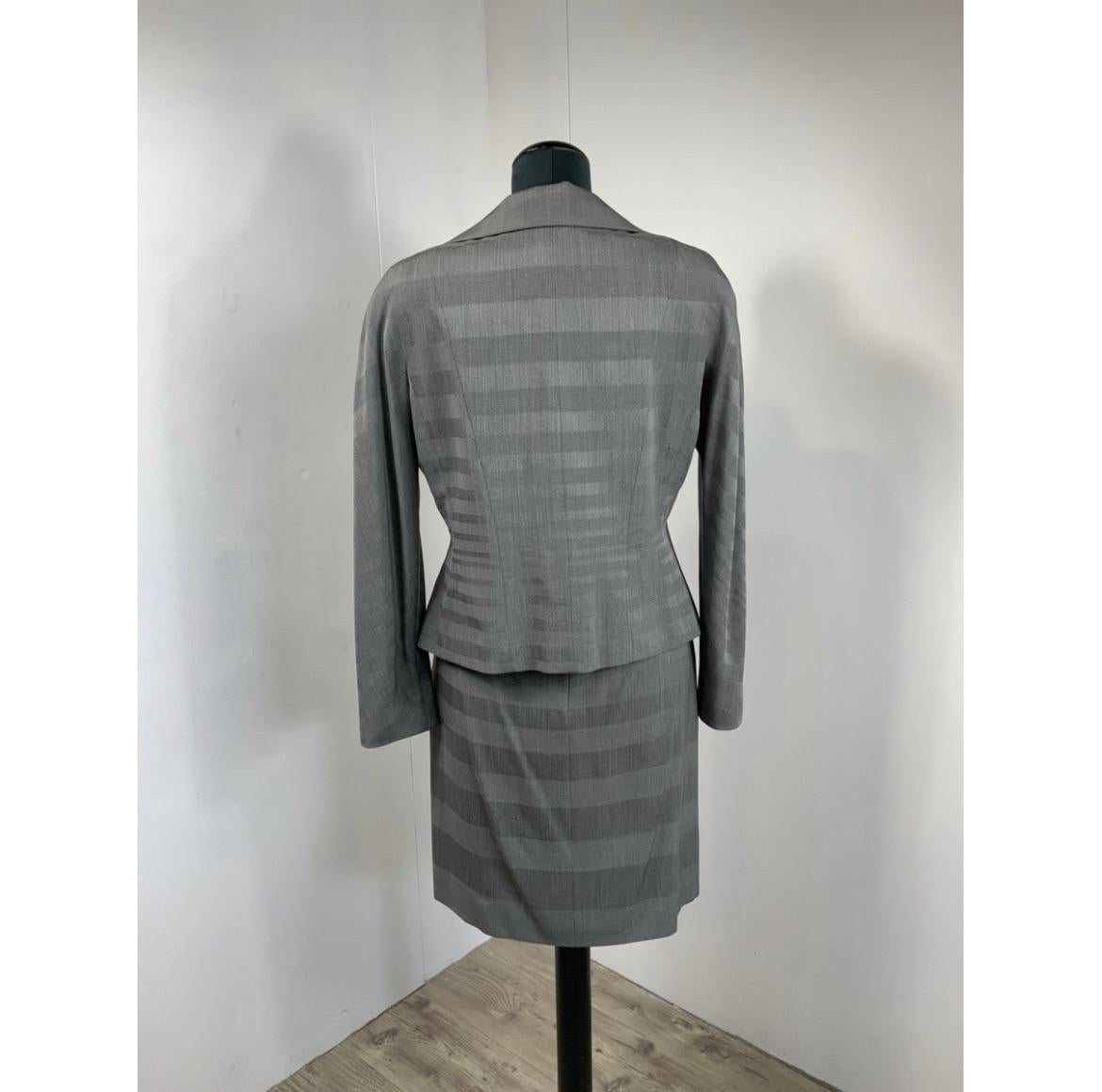 Christian Dior Suit in Grey For Sale 1