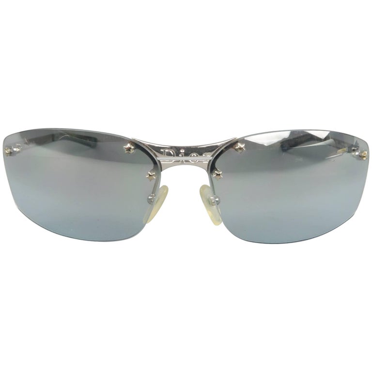 CHRISTIAN DIOR Sunglasses - Metallic Blue and Silver Star  display picture 1