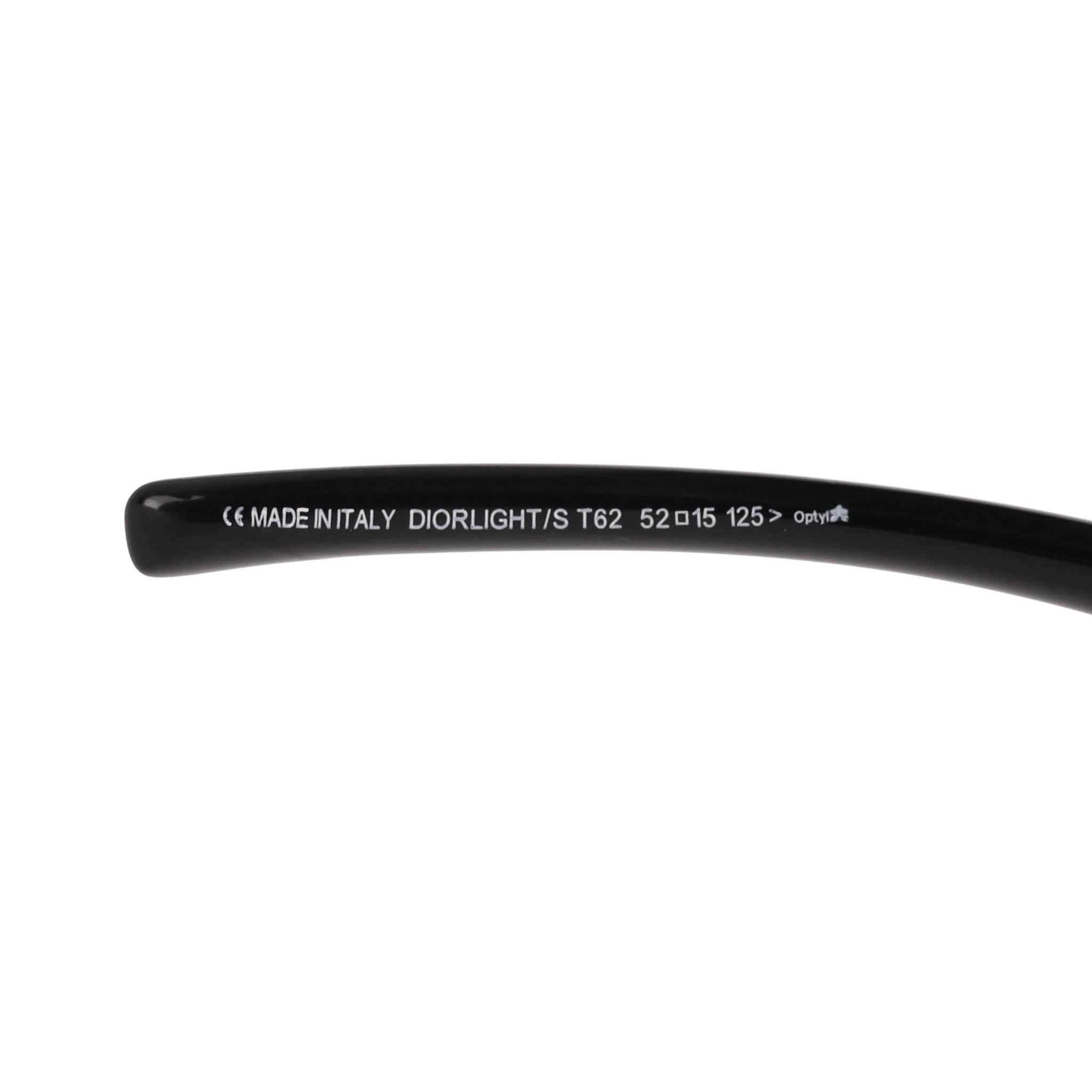 Lunettes de soleil Christian Dior avec logo en cristal sur les branches en vente 2