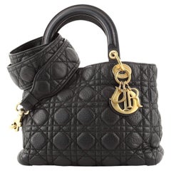 Christian Dior Supple Lady Dior Bag Cannage Quilt Leather Medium