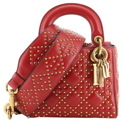 Christian Dior Supple Lady Dior Bag Cannage Studded Lambskin Mini