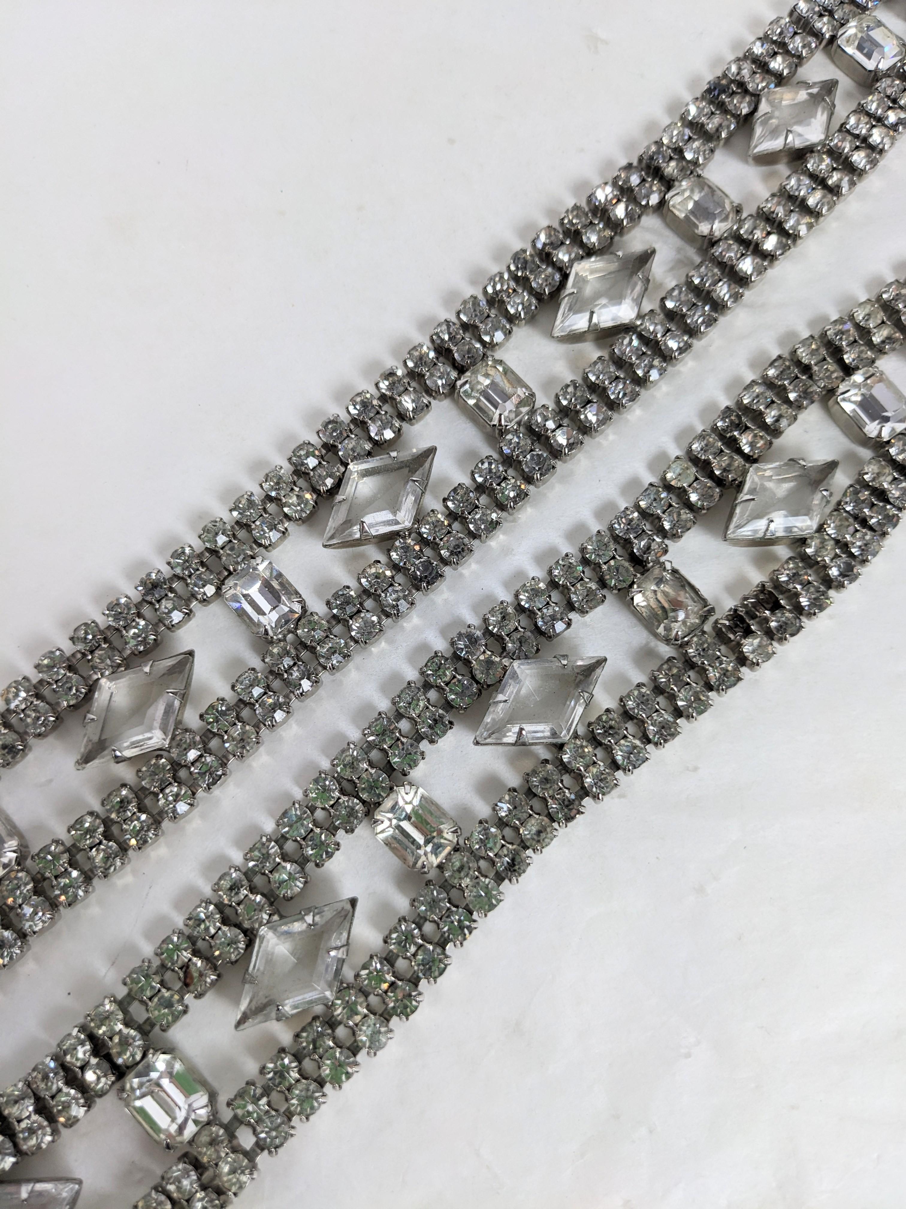 Gray Christian Dior Swarovski Crystal Belt For Sale