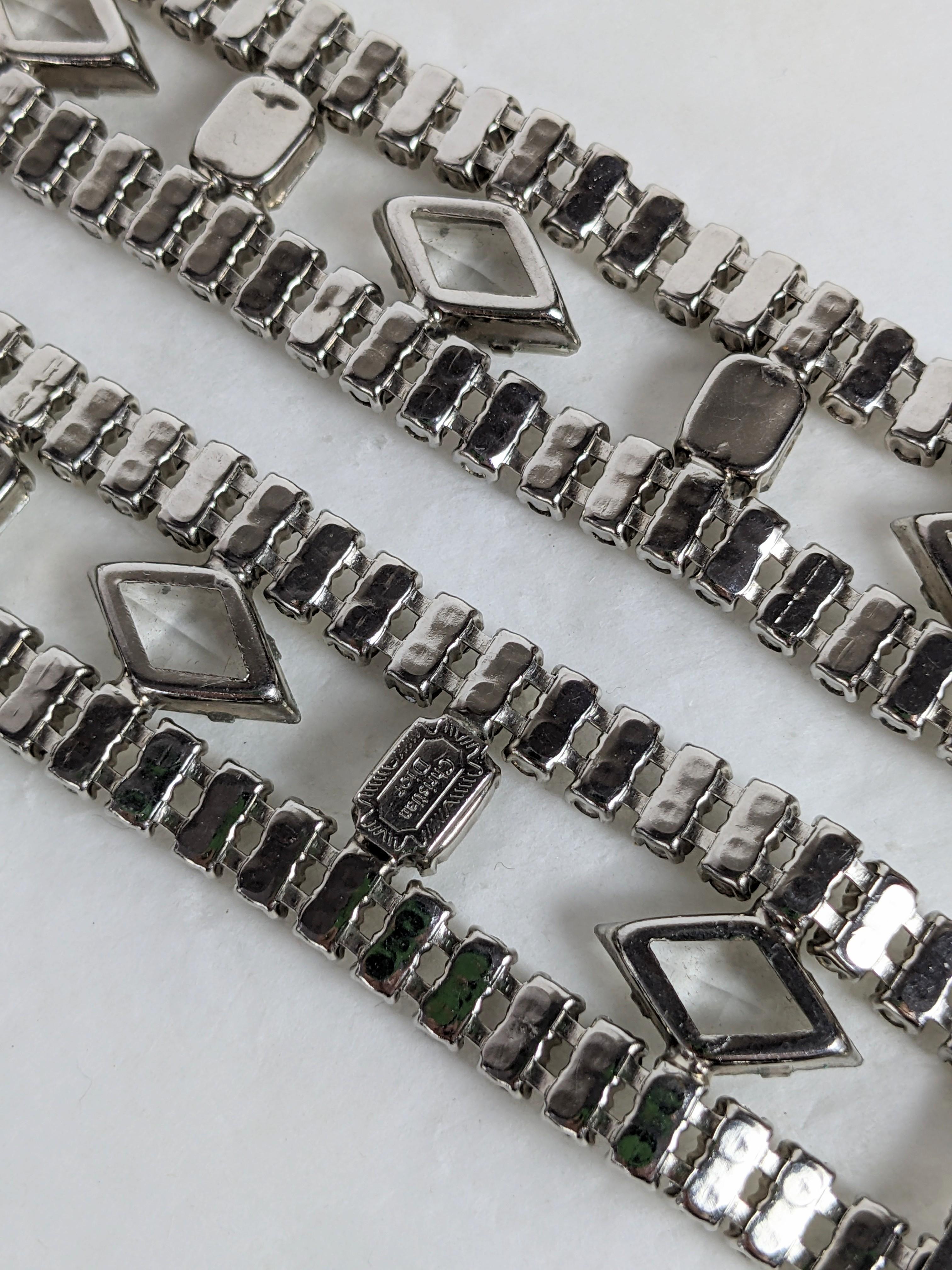 Women's or Men's Christian Dior Swarovski Crystal Belt For Sale