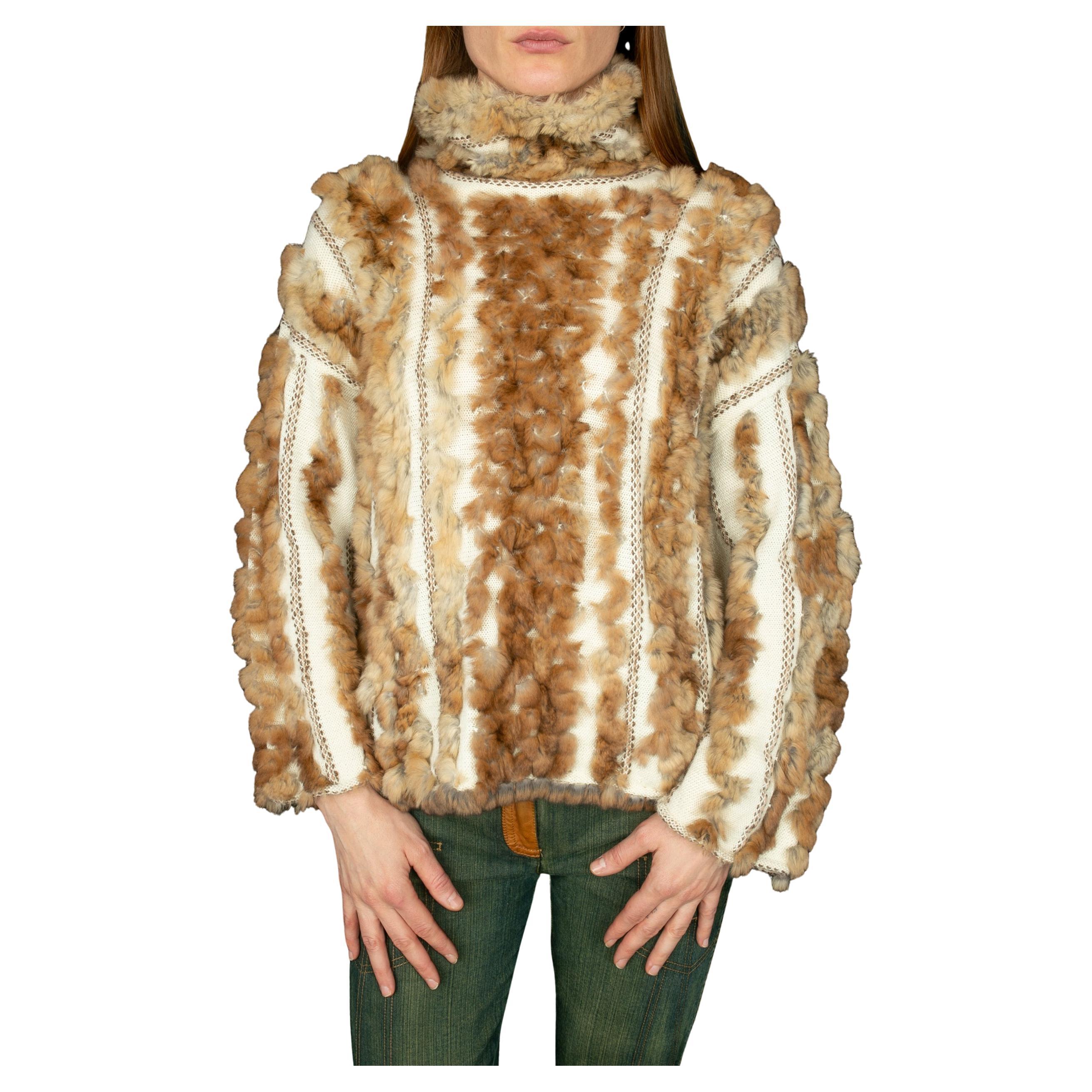 Christian Dior sweater by John Galliano 'Rave Technicolor' Winter 2001