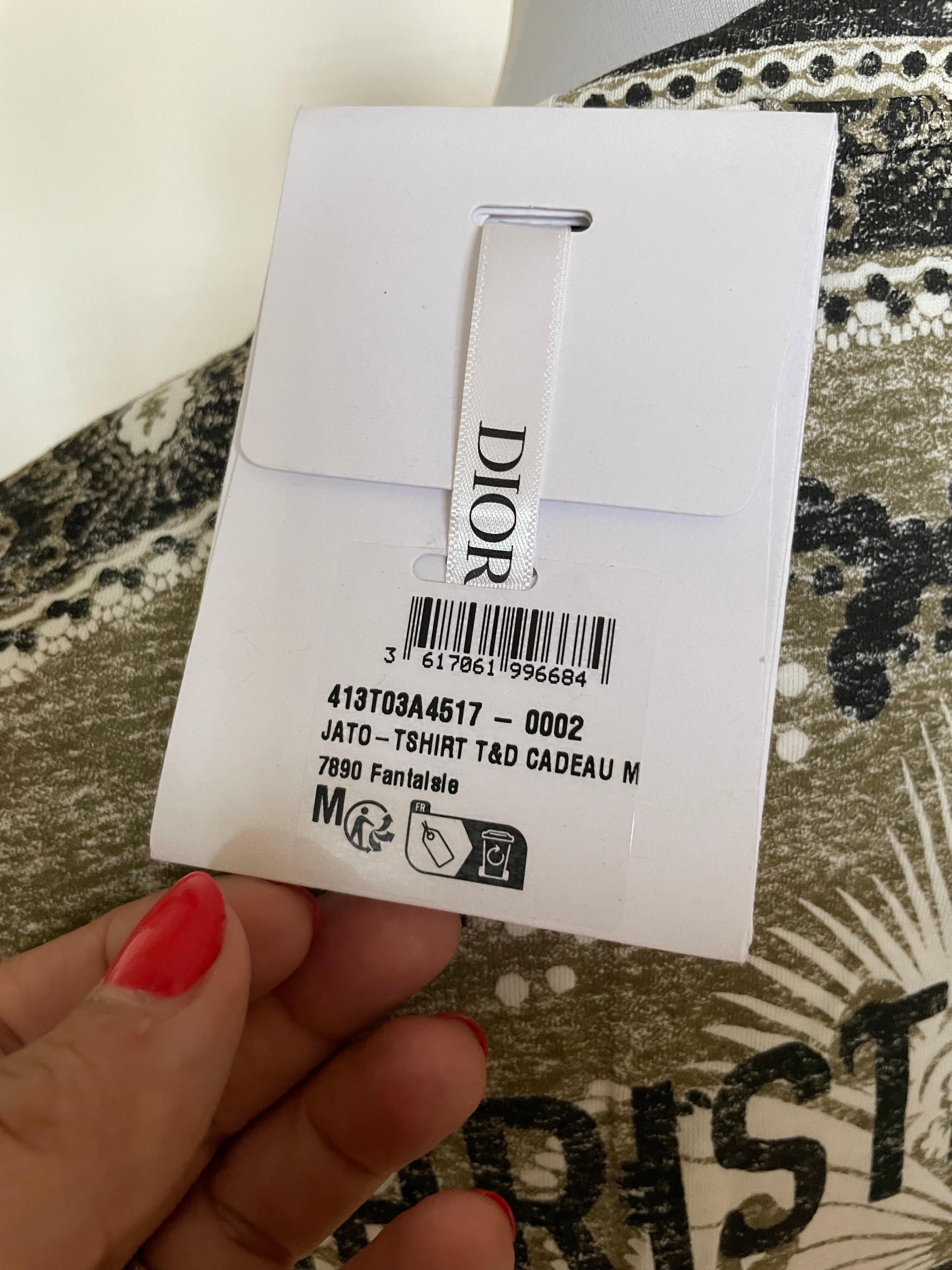 Noir CHRISTIAN DIOR T-SHIRT Nouveau avec étiquette en vente