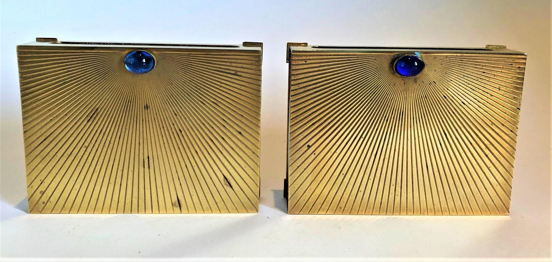 Christian Dior Cajas Doradas Vesta de Mesa para Fósforos, Francia Años 50 en venta 3