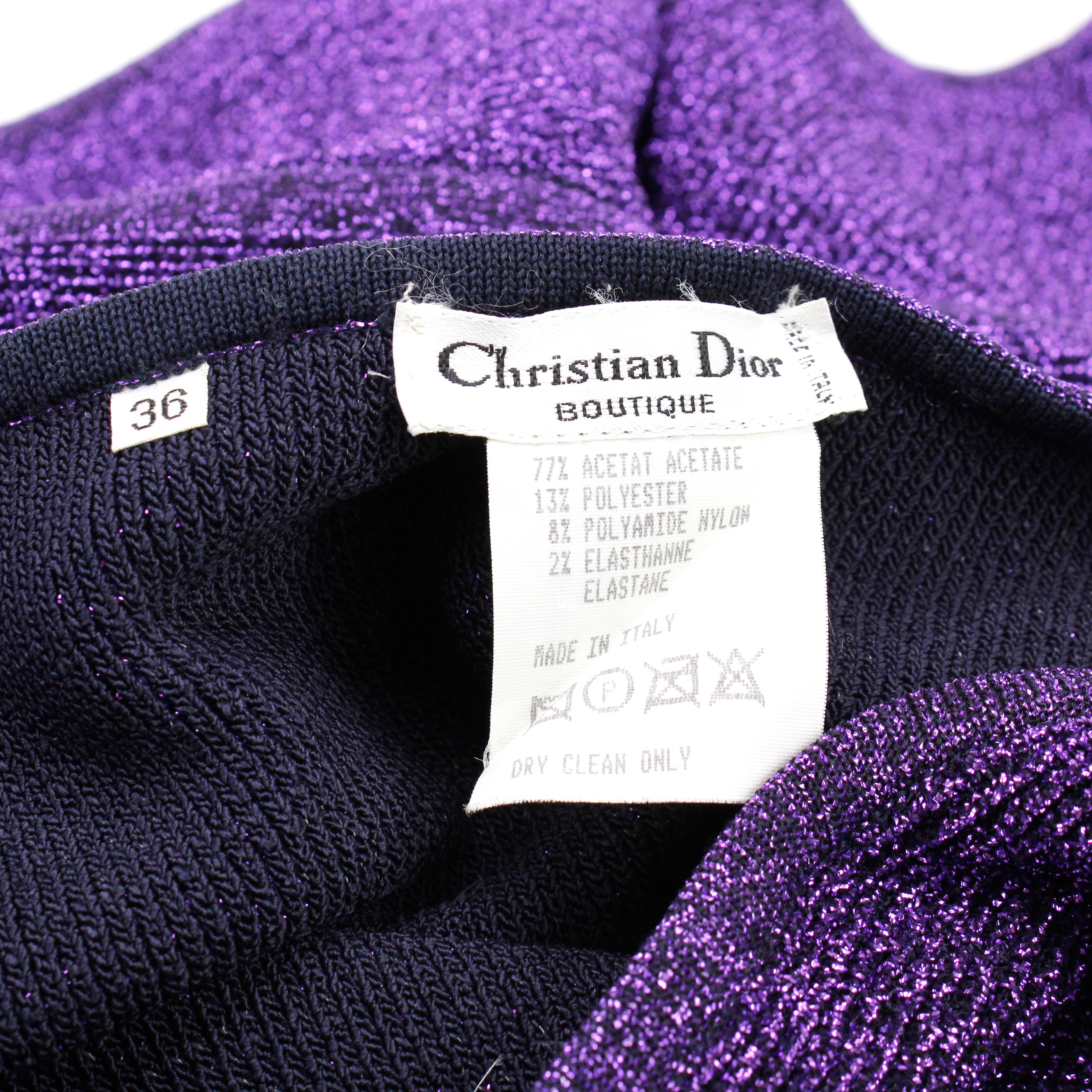 CHRISTIAN DIOR Tailleur  (Top et jupe) en vente 2