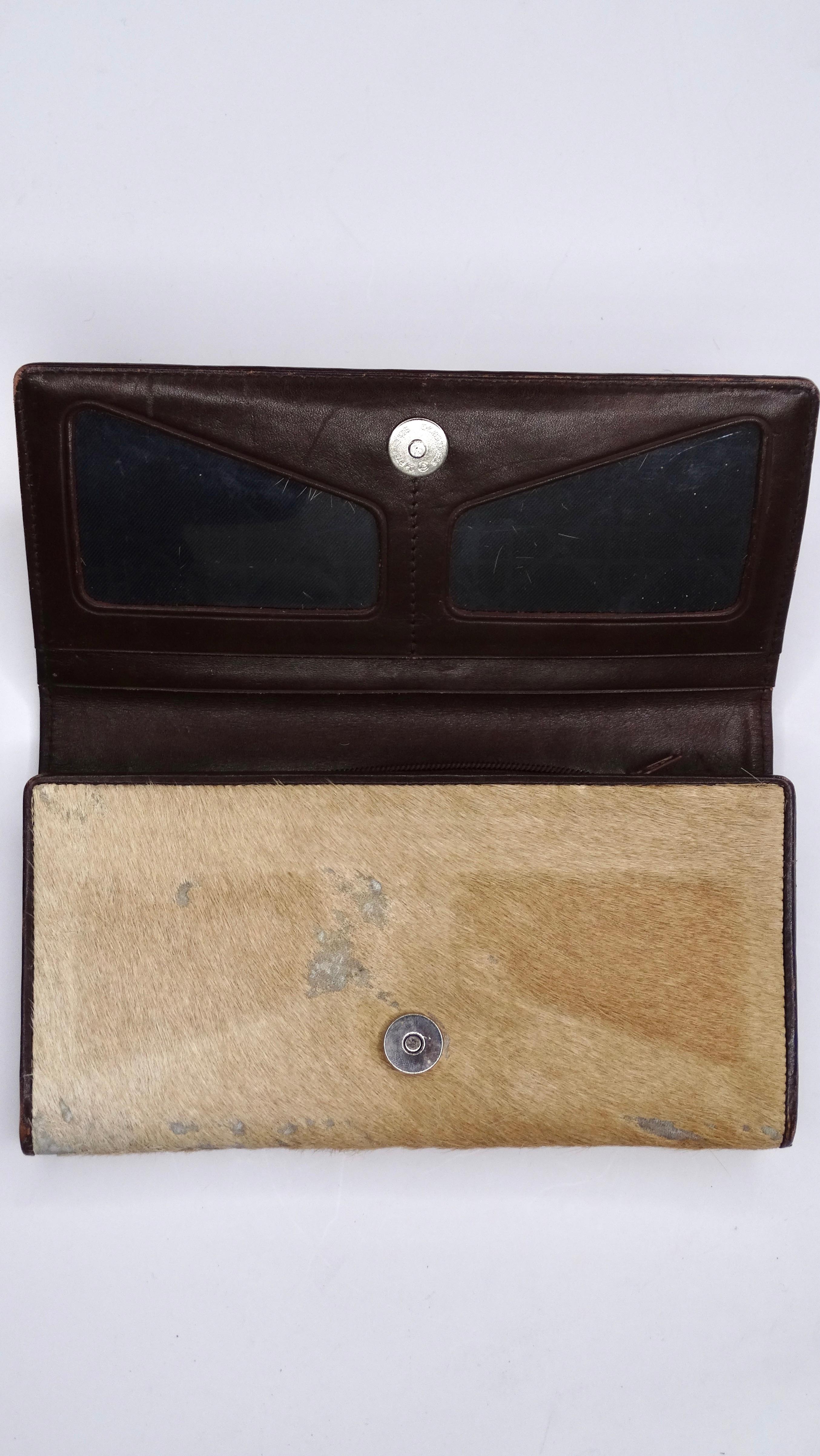 Christian Dior Tan Cow Hide Wallet For Sale 2