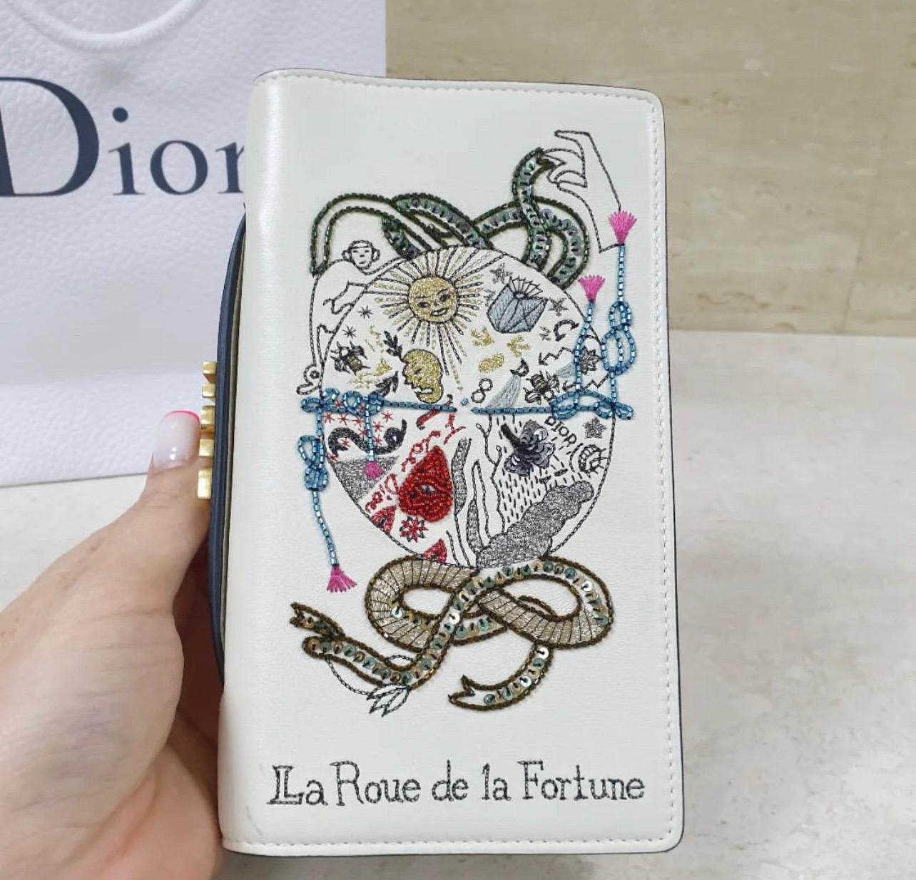 Christian Dior Tarot La Roue De La Fortune Clutch 2