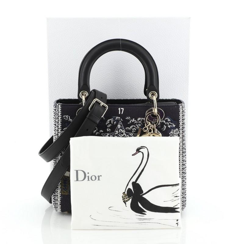 dior dust bag with swan