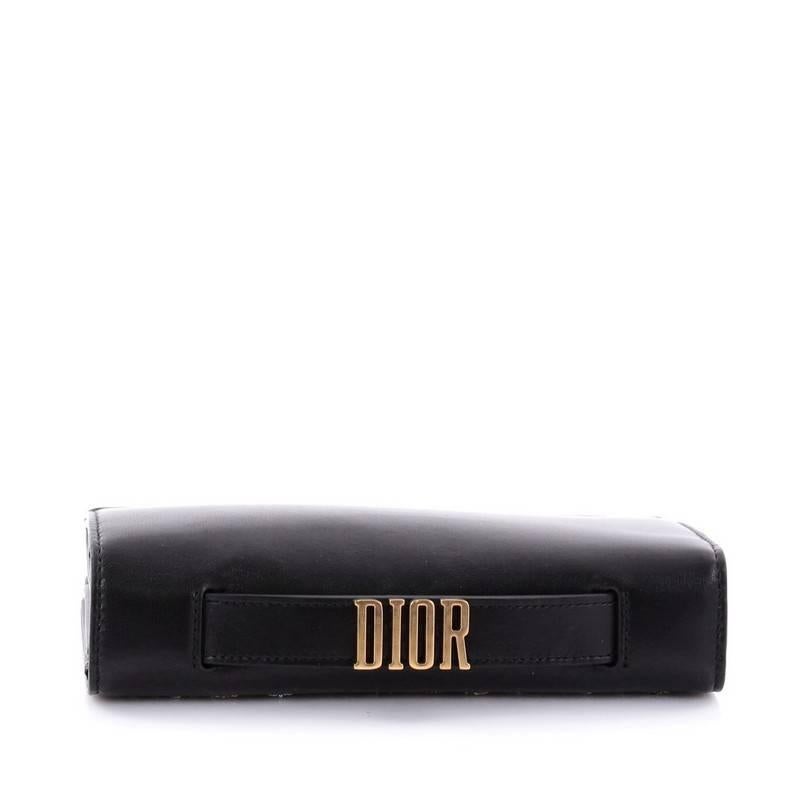 Christian Dior Tarot Pouch Embroidered Leather 3
