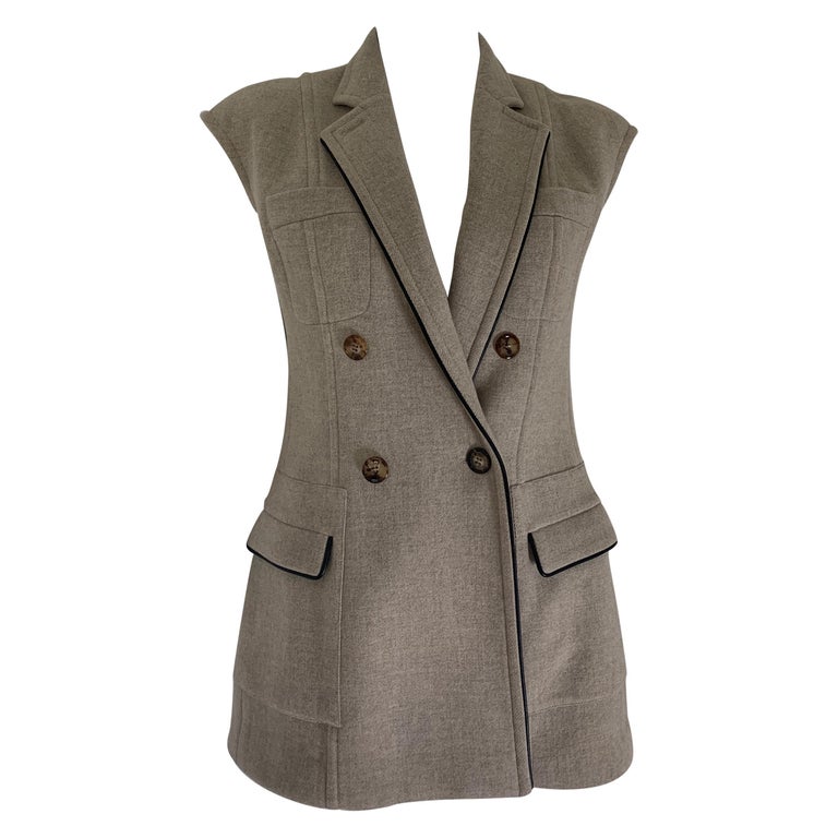 Christian Dior Taupe Wool Vest at 1stDibs | dior wool vest, dior vest ...