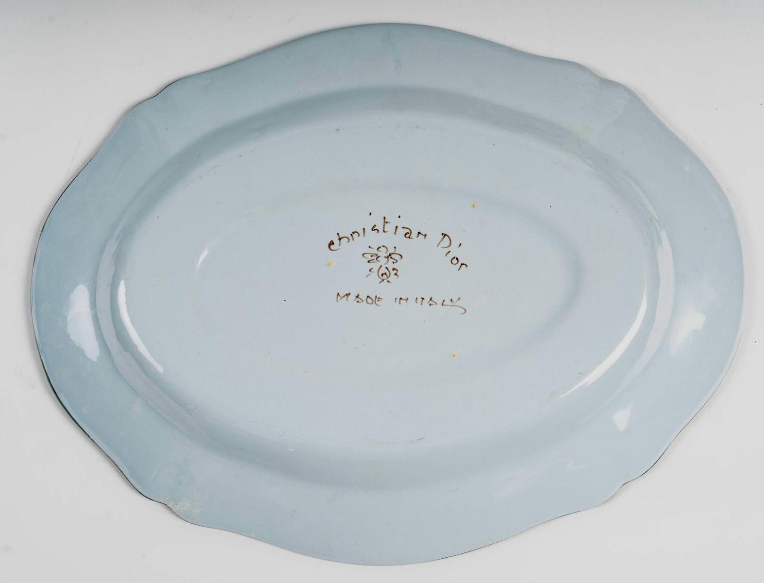 Christian Dior - Tete-a-Tete Breakfast Set Faenza Italian Faience - 19 pieces 2