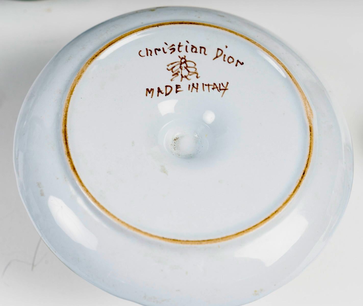 Christian Dior - Tete-a-Tete Breakfast Set Faenza Italian Faience - 19 pieces 3