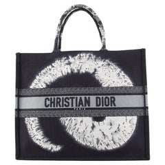 Christian Dior Tie Dye Book Tote Embroidered Canvas