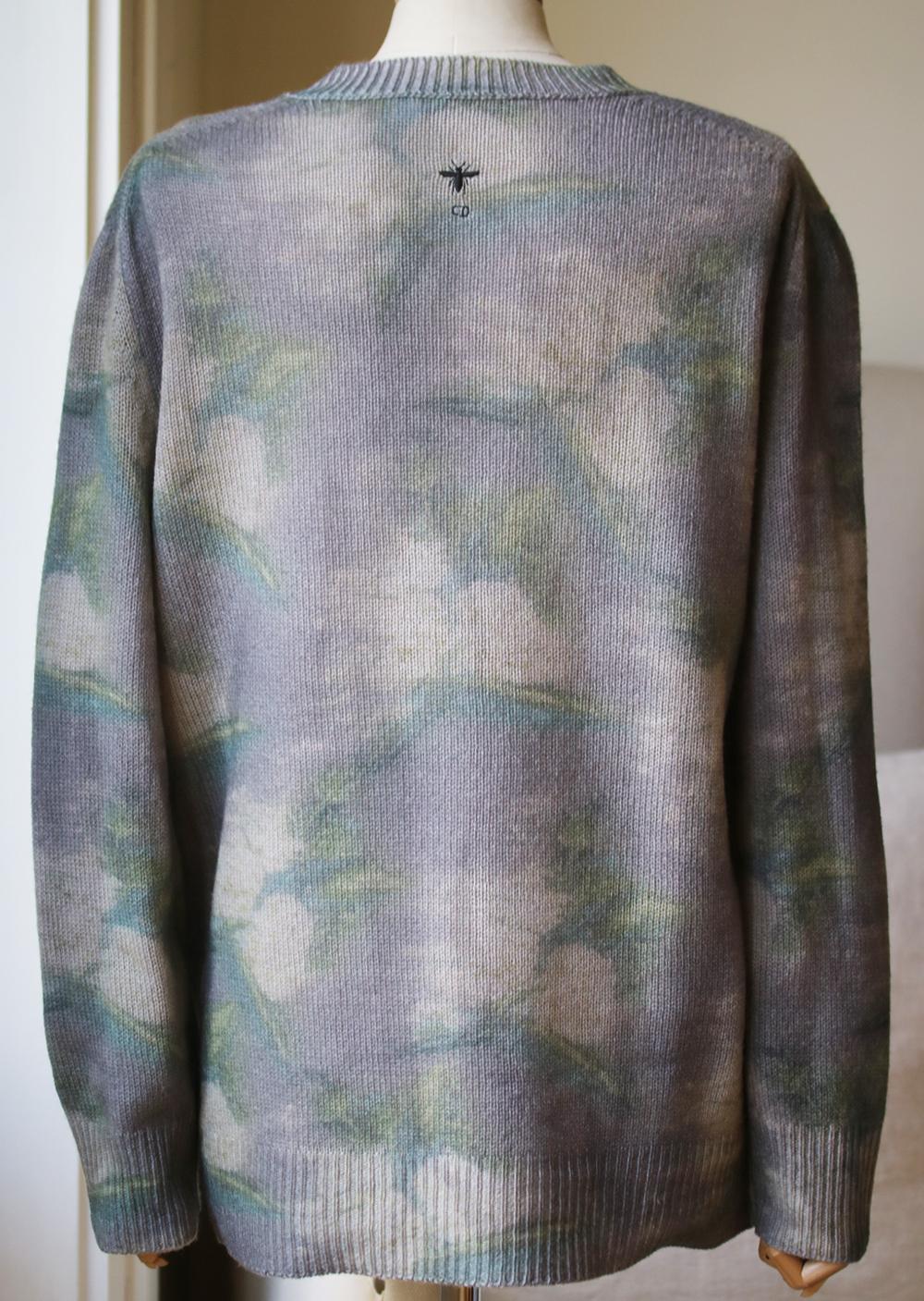 Christian Dior Tie-Dye Printed Cashmere 