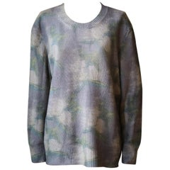 Christian Dior Tie-Dye Printed Cashmere Sweater