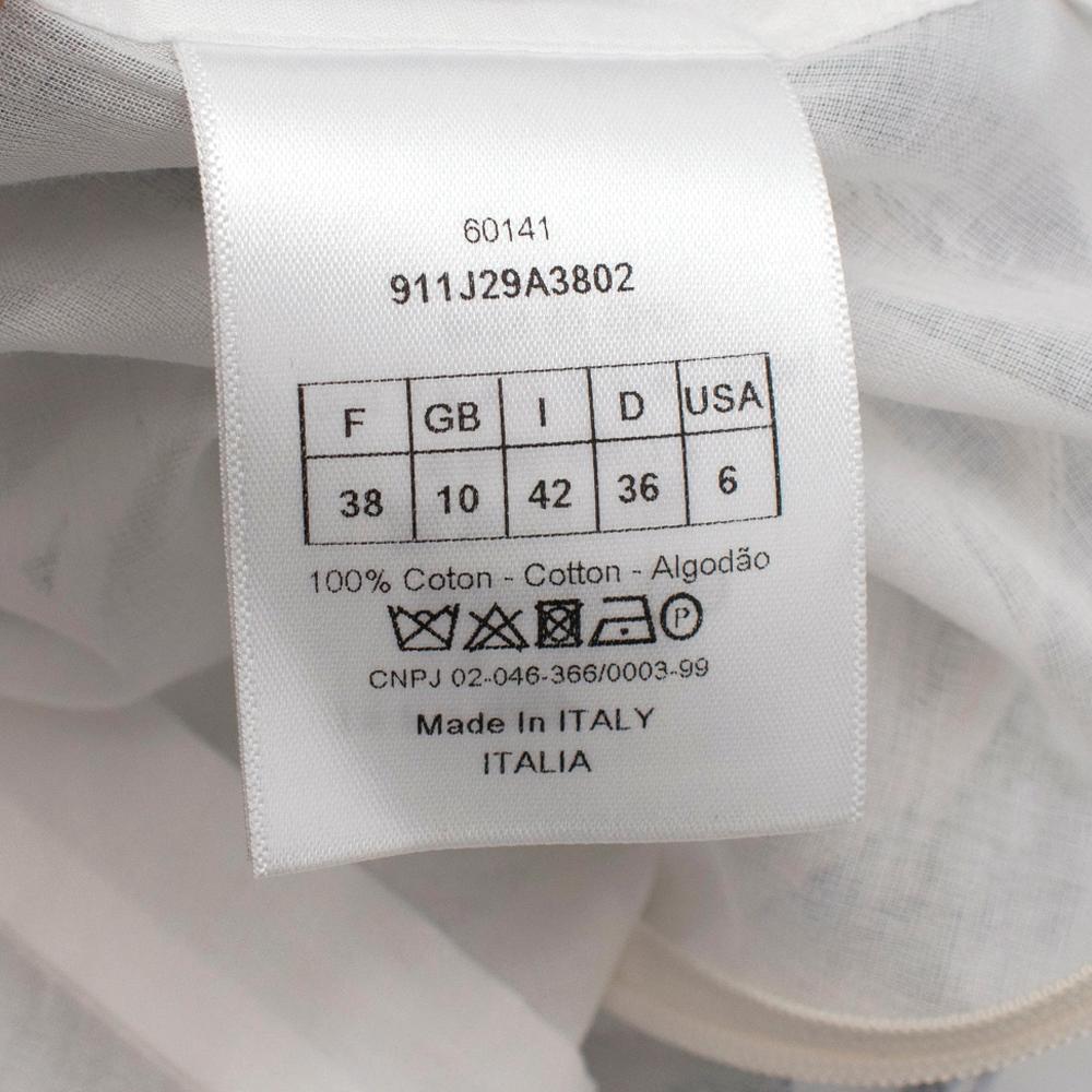 Christian Dior Toile De Jouy Bedruckter Voile-Rock 10 5