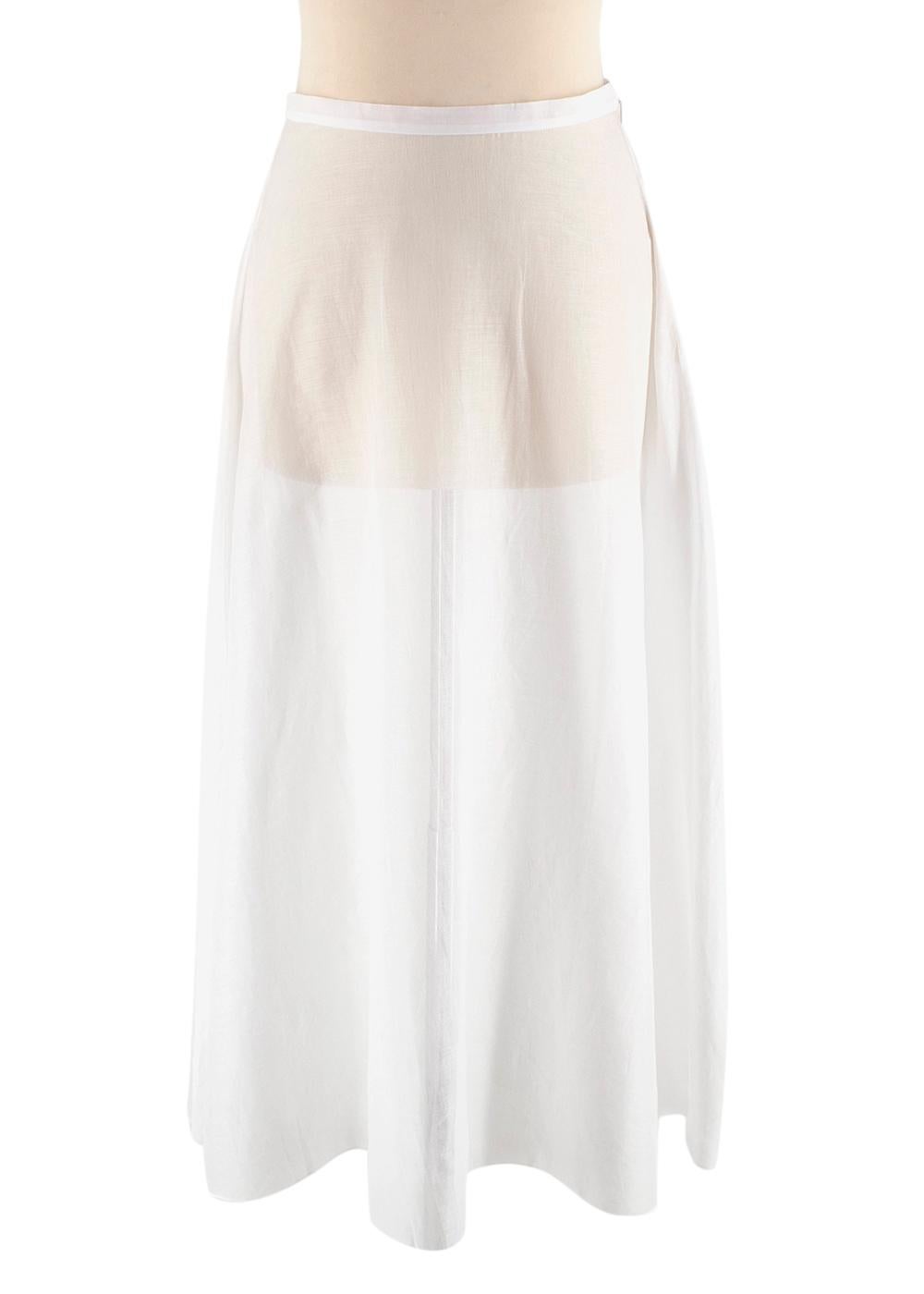 Christian Dior Toile De Jouy Bedruckter Voile-Rock 10 im Zustand „Neu“ in London, GB