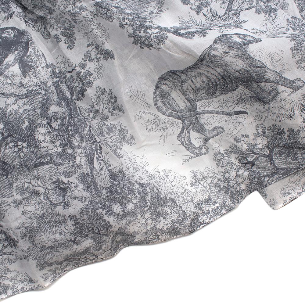 Christian Dior Toile De Jouy Bedruckter Voile-Rock 10 2