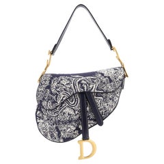 Christian Dior - Sac à main « Toile De Jouy » en toile brodée - Moyen