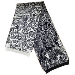 CHRISTIAN DIOR Toile de jouy scarf