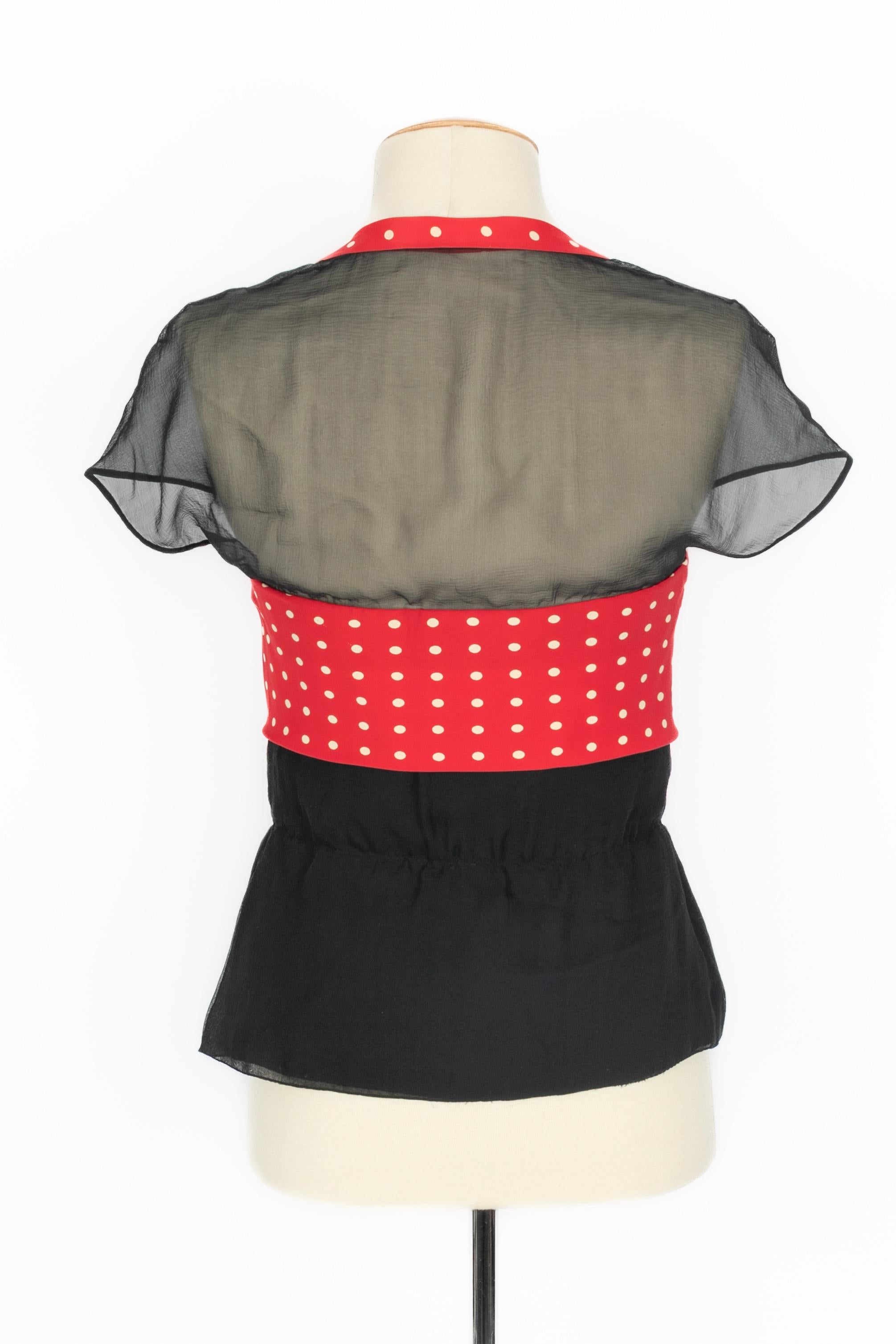 Christian Dior Oberteil Haute Couture Winter 1989 im Zustand „Hervorragend“ im Angebot in SAINT-OUEN-SUR-SEINE, FR