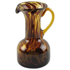 Christian Dior Tortoiseshell Glass Barware Pitcher
