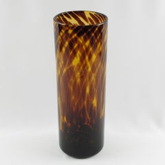 Christian Dior Tortoiseshell Glass Tumbler Vase